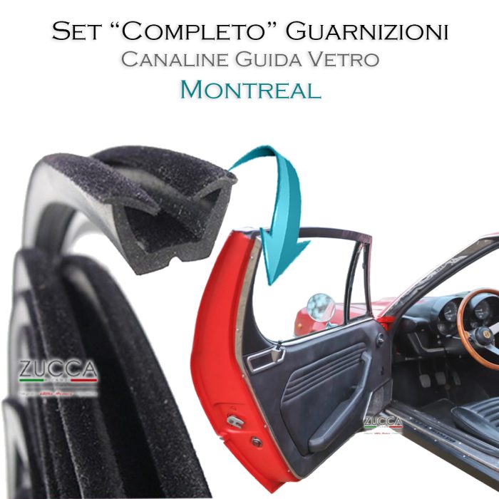 Set Completo Guarnizioni Deflettori Ant. (105.64 - Montreal) "Qualità"
