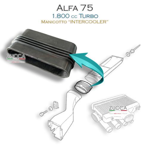 Manicotto "INTERCOOLER" (Alfa 75 - 1.800 cc Turbo)