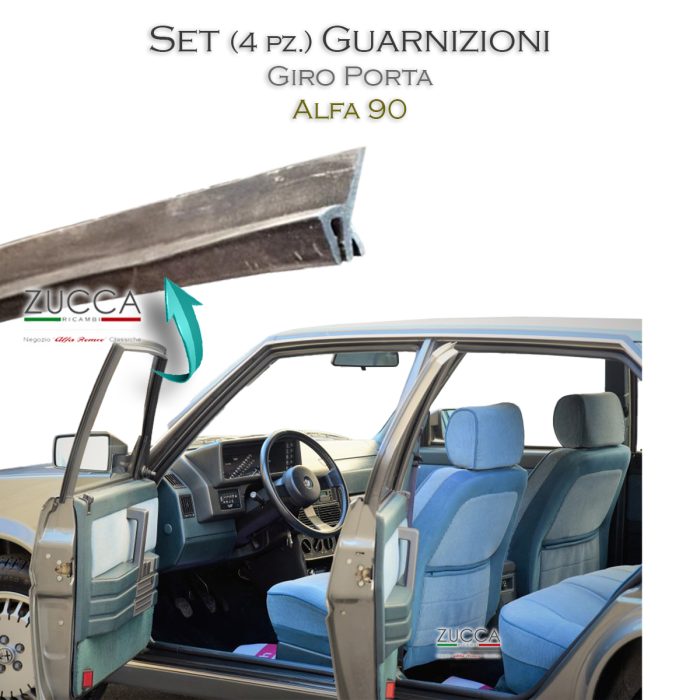 Set (4 pz.) Guarnizioni Giro Porta (Alfa 90)