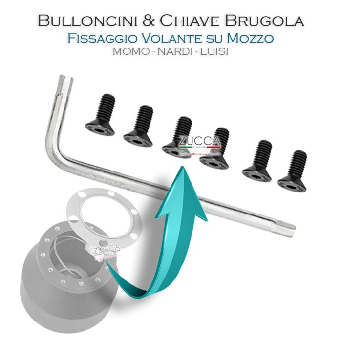 Bulloncini (6 pz.) & Brugola - Fissaggio Volante su Mozzo
