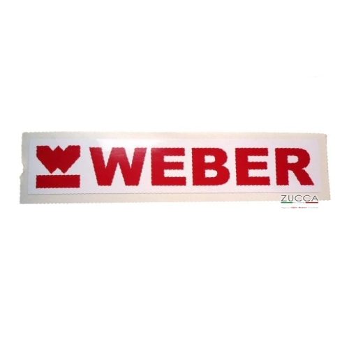 Adesivo "WEBER" Rosso Bianco