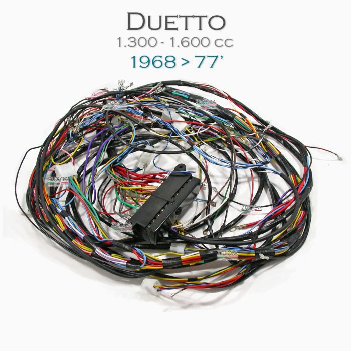 Impianto Elettrico con Portafusibili (Duetto 1.300/1.600 cc - 1968 > 77’)