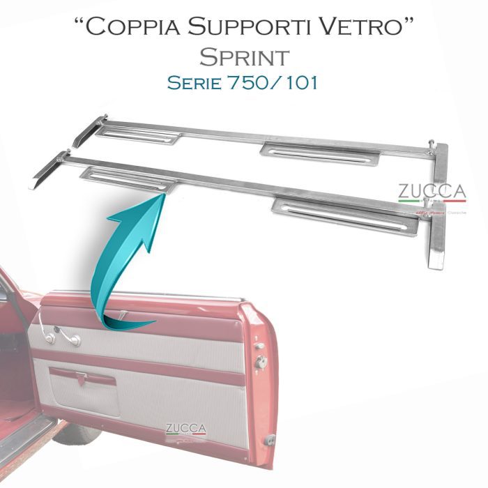 Coppia Supporti Vetro Scendente (Giulietta & Giulia SPRINT - 750/101)