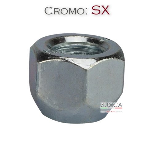 Dado Ruota Aperto 22 mm CROMO - "Sinistrorso"
