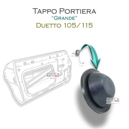 Tappo In Gomma Porta (Duetto 105/115) - "Grande"
