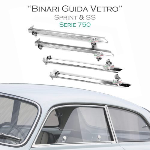 Set (4 pz.) Binari Guidavetro Orizzontali (750 Sprint & SS)