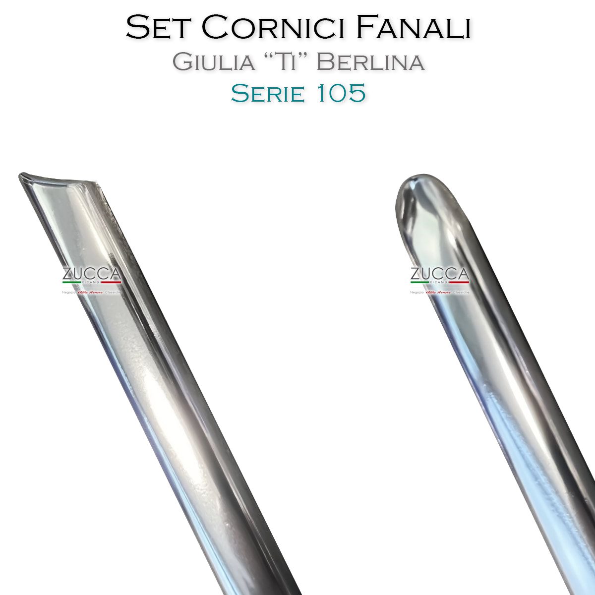 Set Cornici Fanali Posteriori (Serie 105 Giulia 1ª Serie) + 8 pz. Clip di Fissaggio - immagine 3