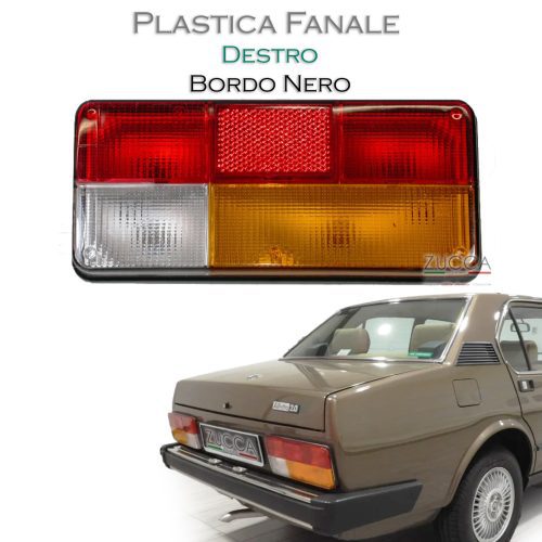 Plastica Fanale Post. Dx (Alfetta Berlina Serie 116) - Bordo Nero
