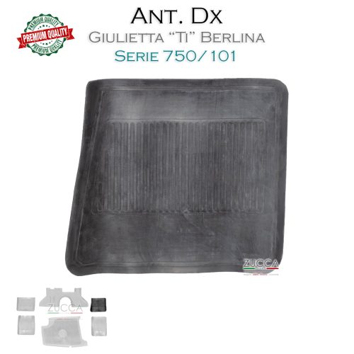 Tappeto in Gomma Neri - Ant. Dx (101 Giulietta TI)