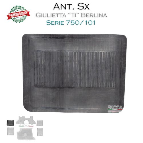 Tappeto in Gomma Neri - Ant. Sx (101 Giulietta TI)
