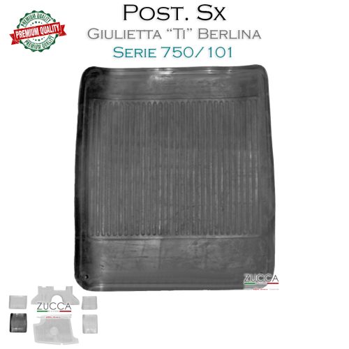 Tappeto in Gomma Neri - Post. Sx (101 Giulietta TI)