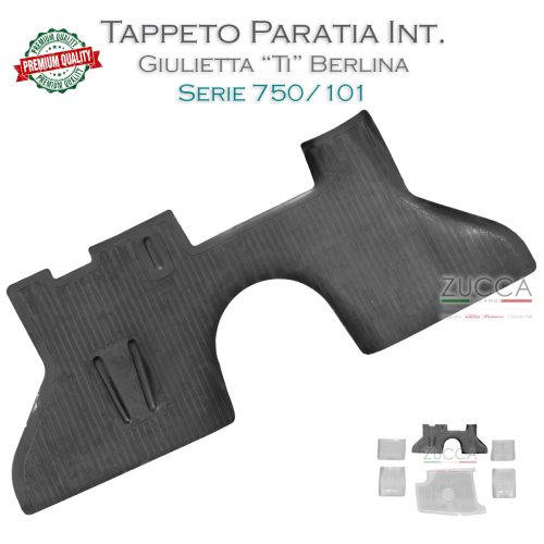 Tappeto in Gomma Neri - Paratia / Pedali (101 Giulietta TI)