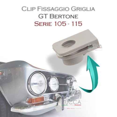 Clip Fissaggio Griglia Anteriore (GT - Giulia - Berlina)