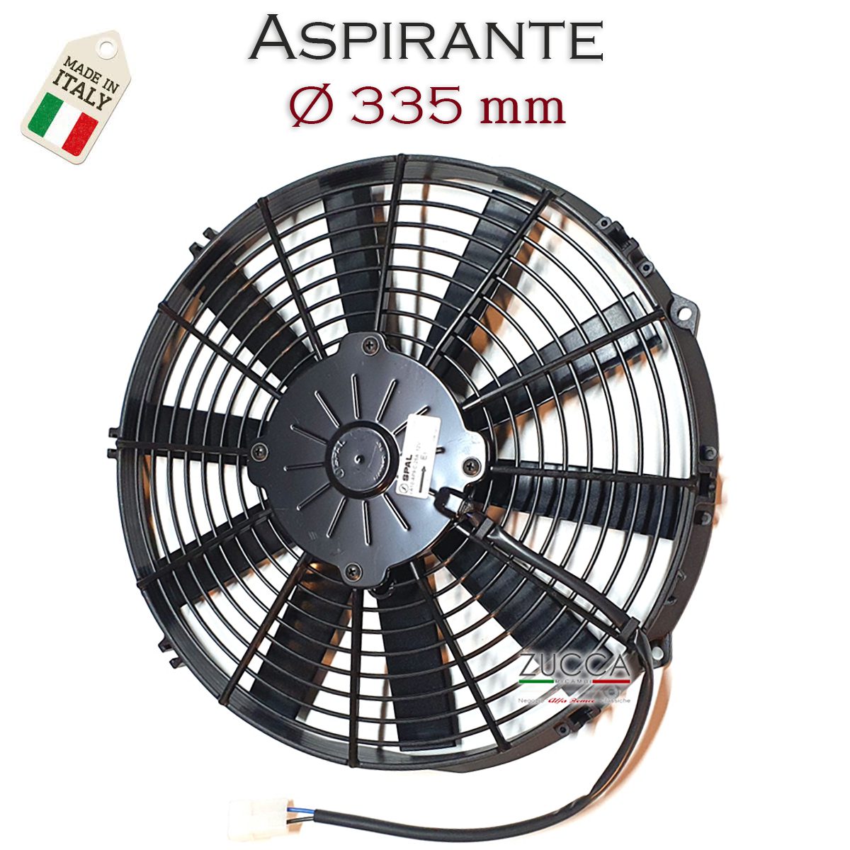 Ventilatore Aspirante Assiale 35A, 12v ø 336/305 mm