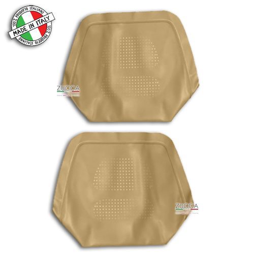 Coppia Retro Schienale Forato Ant. (Montreal) Similpelle "Scay Beige"