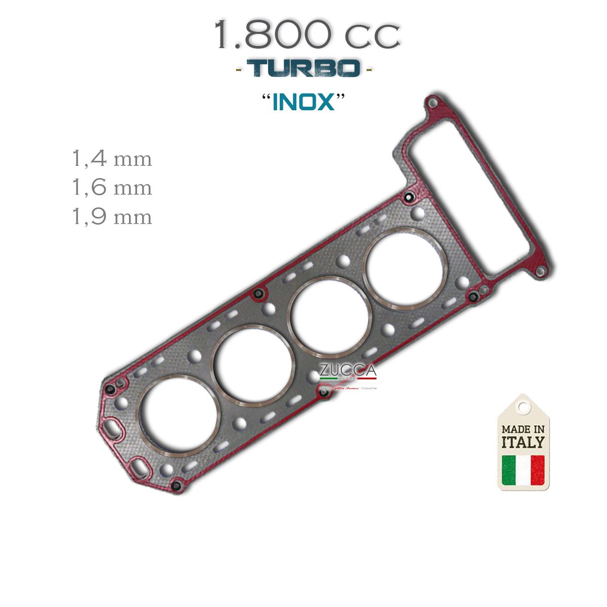 Guarnizione Testata - 1.800 cc (Alfa 75 TURBO) Anelli INOX"