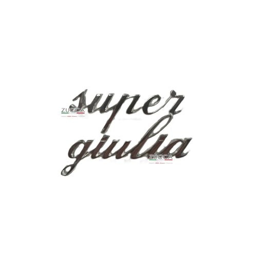 Scritta "giulia super" - Iniziali minuscole
