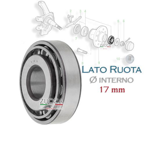 Cuscinetto Mozzo Ant. Esterno/Lato Ruota - "Qualità" (101 & 105/115)