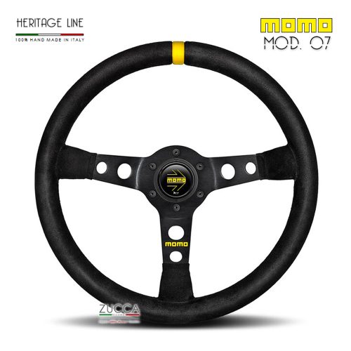 Volante in Pelle Scamosciata - MOMO 350 mm "MOD. 07" -