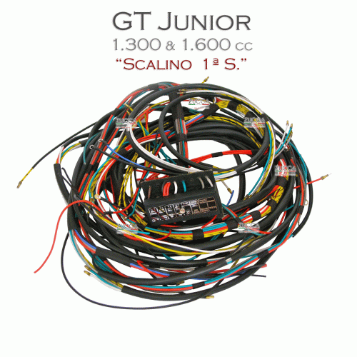 Impianto Elettrico con Portafusibili n. 10 (GT Bertone 105 - 1.300/1.600 "Scalino" 1ª S.)