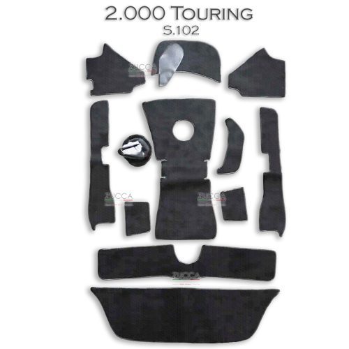 Set Tappeti Moquette - Nero (102 - 2000 Spider Touring)