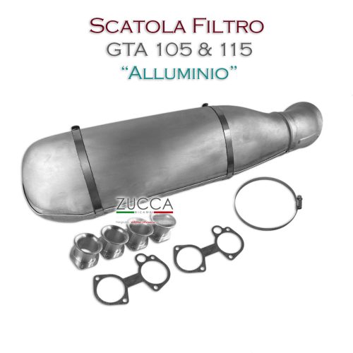 Scatola Filtro - Air Box + Trombette (Autodelta - 105 - GTA/GTAm) "ALLUMINIO"