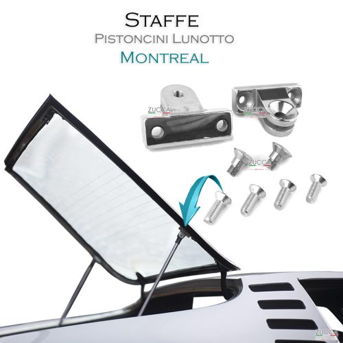 Coppia 2pz. Staffe Pistoncini Lunotto Bagagliera (105.64 - MONTREAL)