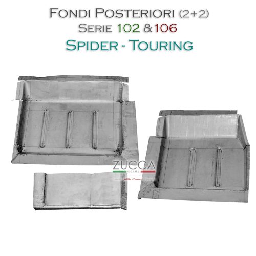 Coppia (3 pz) Fondi Posteriori (Serie 102 & 106 - Spider Touring)