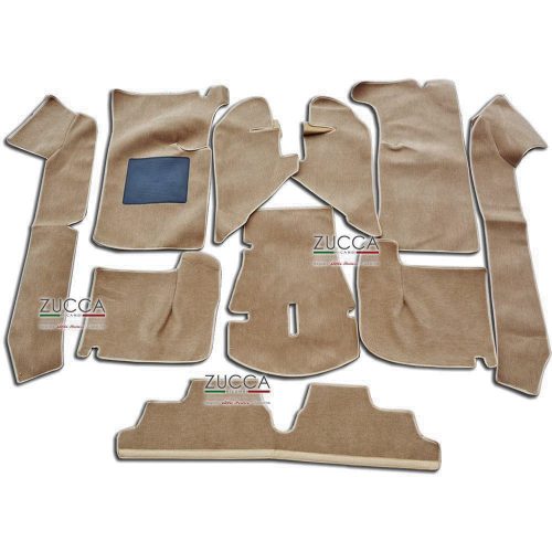 Set Tappeti Moquette Sabbia - "Battitacco gomma Nero" (Duetto '86>'93)