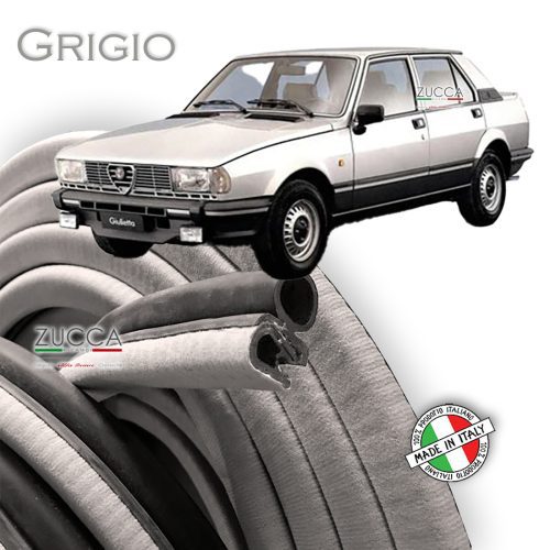 Set Completo Guarnizioni Vano Porta Floccato (Giulietta 116) "Grigio"