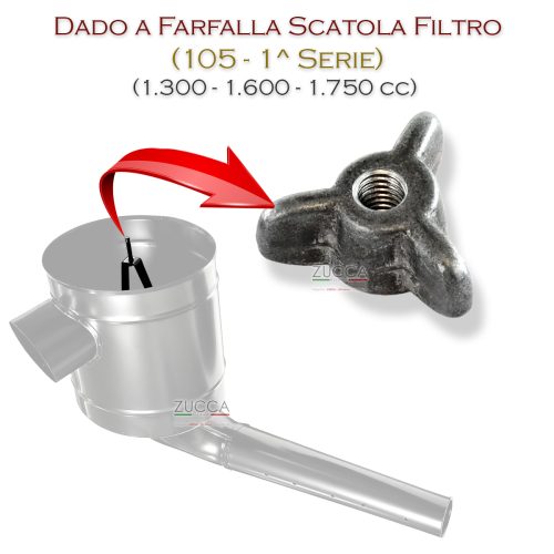 Dado a Farfalla - Scatola Filtro Verticale (105 - 1°Serie fino al '70)