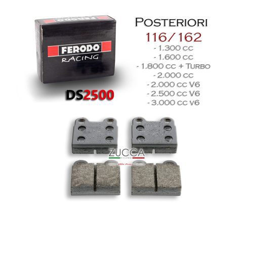 Kit Pastiglie Freno Posteriori - "RACING DS2500" (116 & 162)